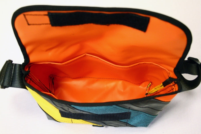 ORANGE-AQUA PURSE