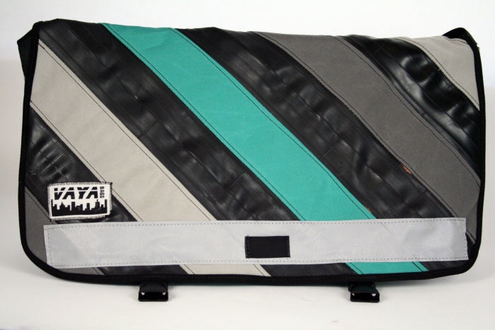 HINT OF AQUA MESSENGER BAG