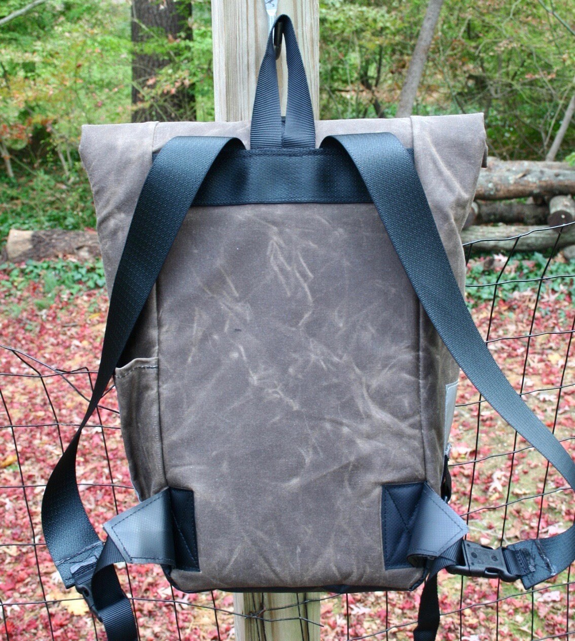 Waxed Canvas Rolltop backpack