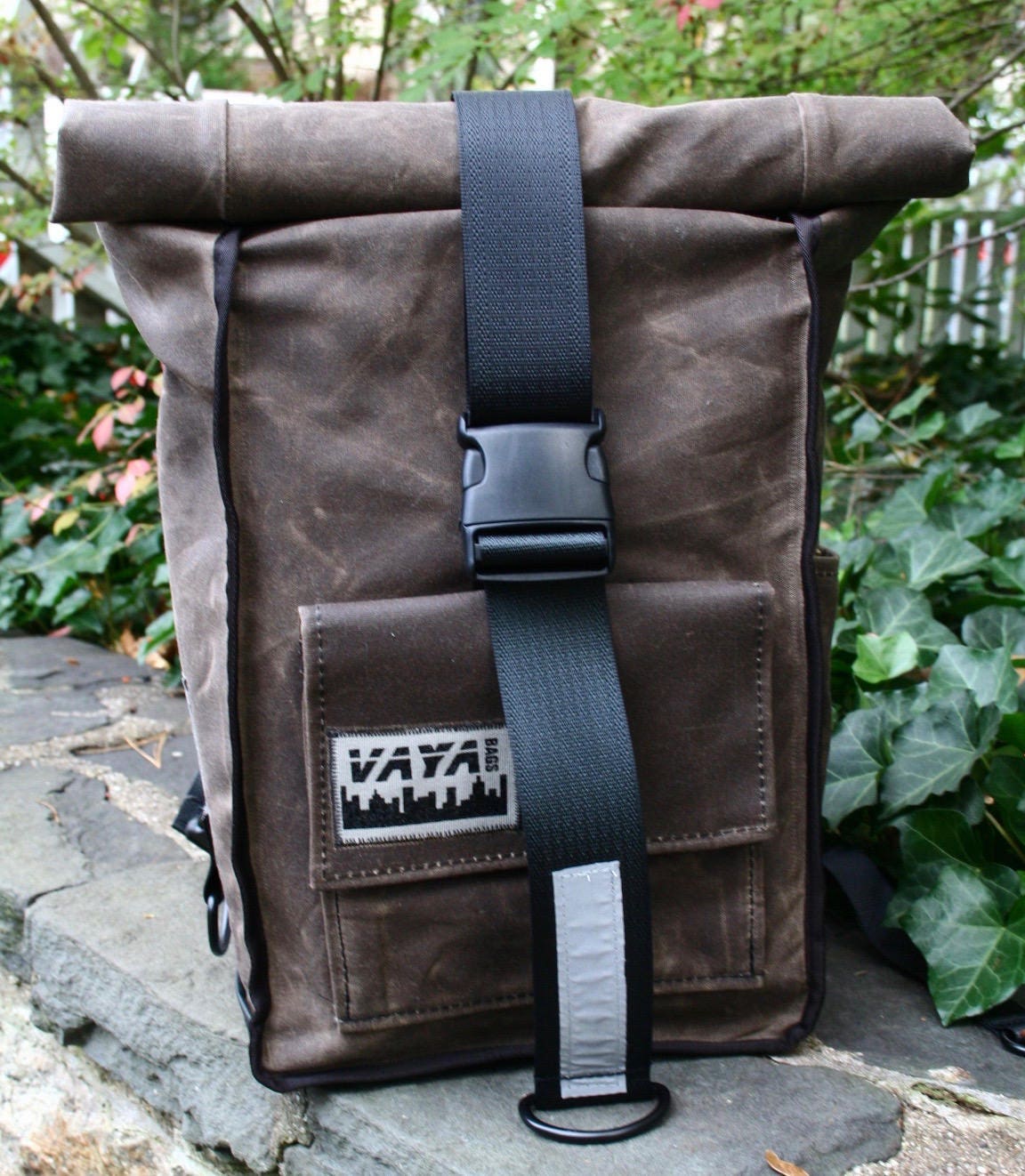 Waxed Canvas Rolltop backpack