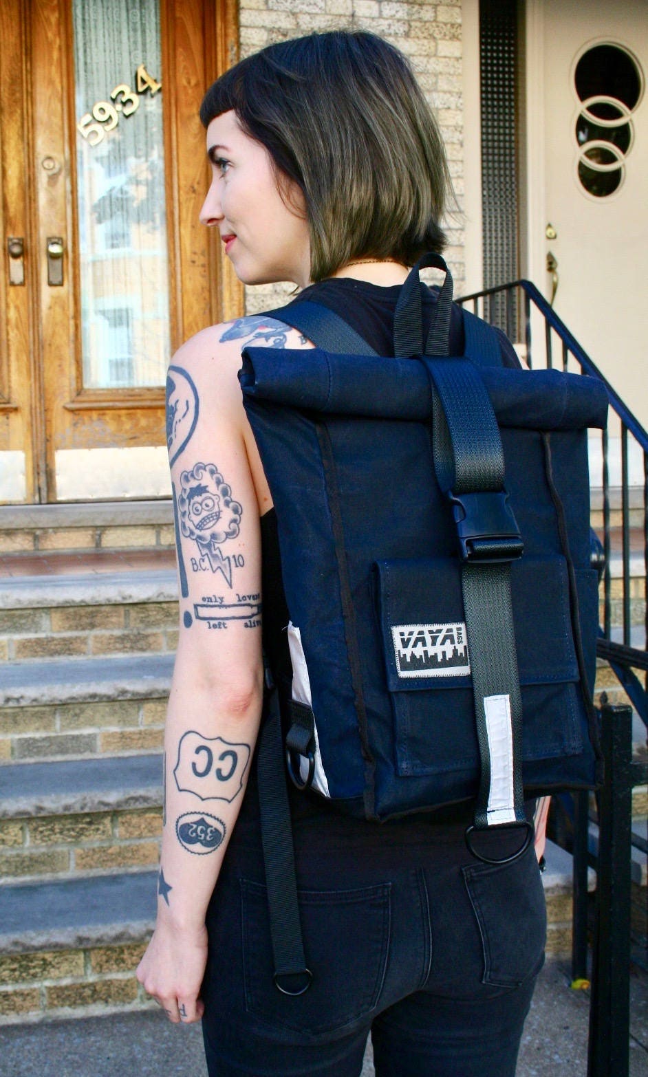 Waxed Canvas Rolltop backpack
