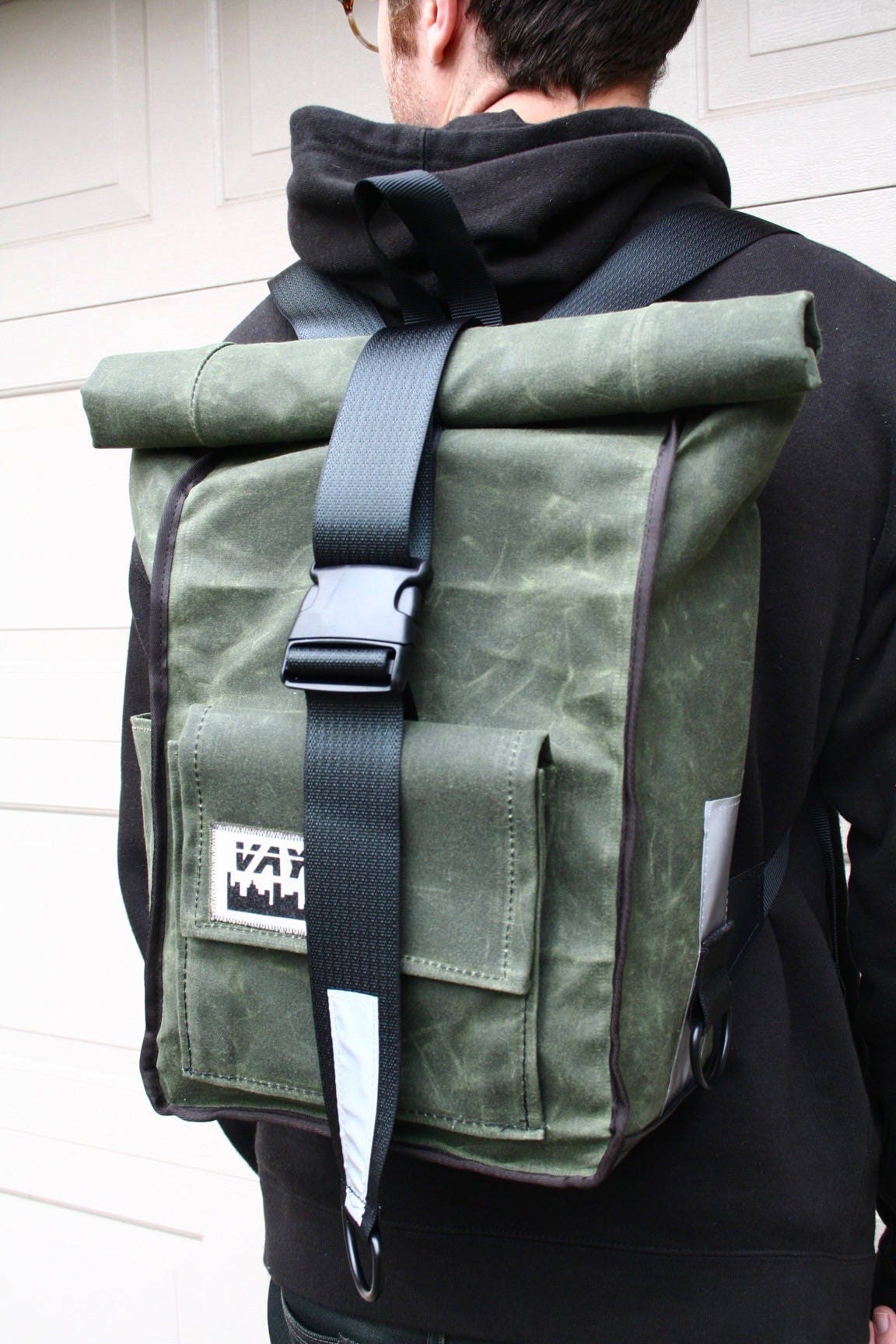 Waxed Canvas Rolltop backpack