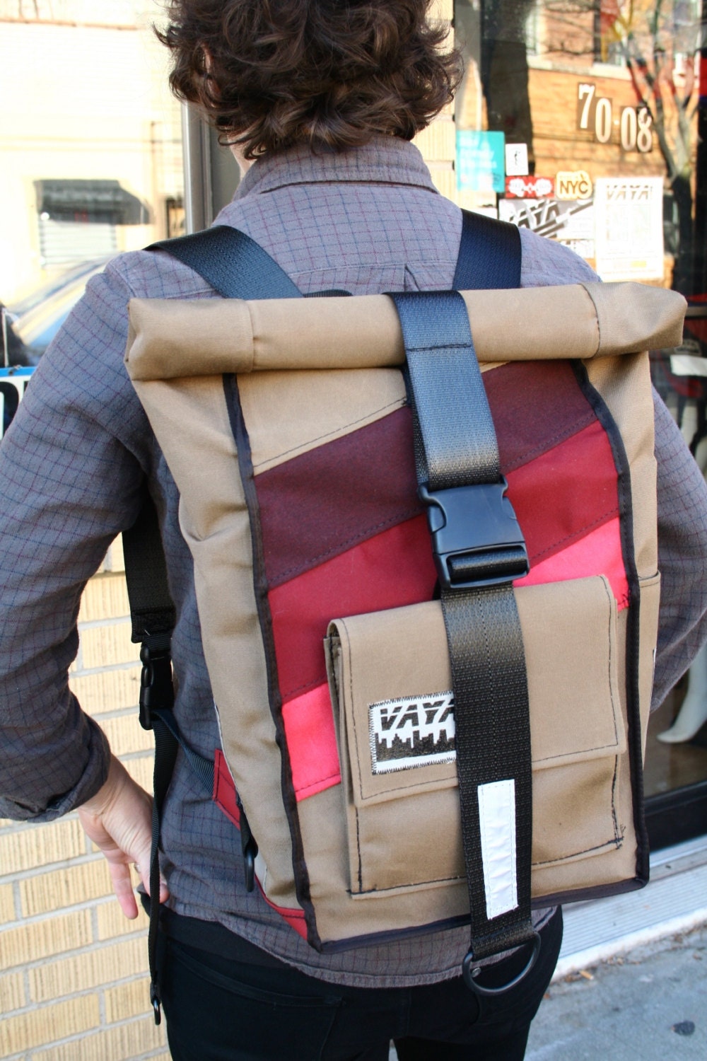 Marsala Rolltop Backpack