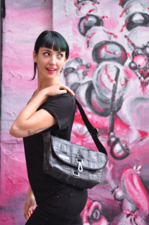 WOVEN BIKE TUBE PURSE