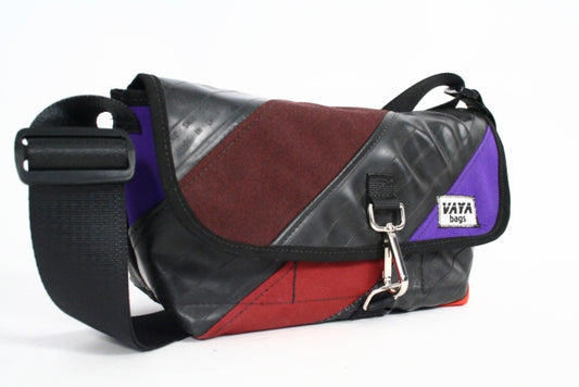 PURPLE STRIPED PURSE