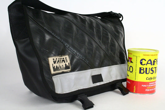 Petite Recycled Bike Tube Messenger Bag