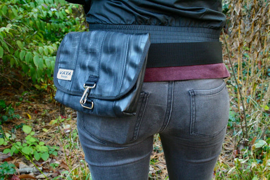 Recycled Bike Tube Hip Pouch